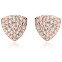 🦚 Ohrstecker Dreiecke 925er Silber rosévergoldet Zirkonia 🦚 Ohrstecker Dreiecke 925er Silber rosévergoldet Zirkonia