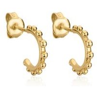 🦚 Damen Creolen Dots aus vergoldetem 925er Silber 🦚 Damen Creolen Dots aus vergoldetem 925er Silber