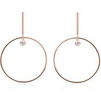 🦚 Rosévergoldete 925er Silber Ohrhänger Damen Zirkonia 🦚 Rosévergoldete 925er Silber Ohrhänger Damen Zirkonia