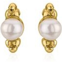 🦚 Perlenohrstecker für Damen aus 925er Silber, vergoldet 🦚 Perlenohrstecker für Damen aus 925er Silber, vergoldet