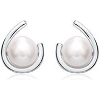 🦚 Ohrstecker für Damen aus Sterlingsilber mit Perlen 🦚 Ohrstecker für Damen aus Sterlingsilber mit Perlen