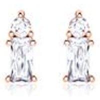 🦚 Ohrstecker aus rosévergoldetem 925er Silber Zirkonia 🦚 Ohrstecker aus rosévergoldetem 925er Silber Zirkonia