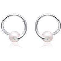 🦚 Ohrstecker für Damen aus Sterlingsilber mit Perle 🦚 Ohrstecker für Damen aus Sterlingsilber mit Perle