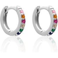 🦚 Rainbow Creolen für Damen aus Sterlingsilber 🦚 Rainbow Creolen für Damen aus Sterlingsilber