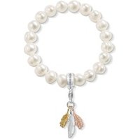 🦚 Charm Armband Federn Süßwasserperlen 🦚 Charm Armband Federn Süßwasserperlen