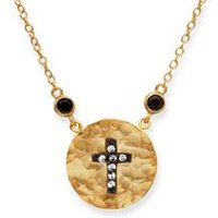 🦚 Vergoldete 925 Silberkette mit Kreuzanhänger 🦚 Vergoldete 925 Silberkette mit Kreuzanhänger