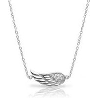 🦚 Kette Flügel-Anhänger 925er Silber Zirkonia 🦚 Kette Flügel-Anhänger 925er Silber Zirkonia