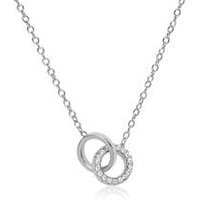 🦚 Sterlingsilber Kette Kreise Zirkonia 🦚 Sterlingsilber Kette Kreise Zirkonia