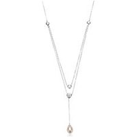 🦚 925er Silber Kette Zirkonia Süßwasserperle 🦚 925er Silber Kette Zirkonia Süßwasserperle