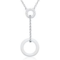 🦚 Damenkette aus 925er Silber Zirkonia Keramik 🦚 Damenkette aus 925er Silber Zirkonia Keramik