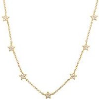 🦚 Halskette Sterne 925er Silber vergoldet mit Zirkonia 🦚 Halskette Sterne 925er Silber vergoldet mit Zirkonia