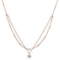 🦚 Kette aus rosévergoldetem 925er Silber mit Zirkonia 🦚 Kette aus rosévergoldetem 925er Silber mit Zirkonia