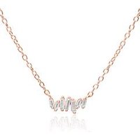 🦚 Halskette für Damen aus rosévergoldetem 925er Silber 🦚 Halskette für Damen aus rosévergoldetem 925er Silber