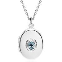 🦚 Silberkette mit Medaillon Blautopas 🦚 Silberkette mit Medaillon Blautopas