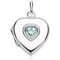 🦚 Modernes Medaillon herzförmig blauer Topas 🦚 Modernes Medaillon herzförmig blauer Topas