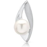 🦚 Geschwungener 925 Silber Anhänger mit Perle 🦚 Geschwungener 925 Silber Anhänger mit Perle