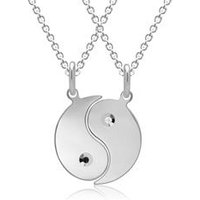 🦚 Ketten mit Anhänger in Yin-Yang-Symbolik Silber 🦚 Ketten mit Anhänger in Yin-Yang-Symbolik Silber