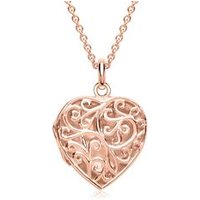 🦚 Kette elegantes Herz Verzierungen rosé 🦚 Kette elegantes Herz Verzierungen rosé