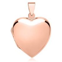 🦚 Großes Herzmedaillon vergoldet rosé poliert 🦚 Großes Herzmedaillon vergoldet rosé poliert