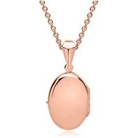 🦚 Kette mit ovalem Medaillon rosé vergoldet 🦚 Kette mit ovalem Medaillon rosé vergoldet