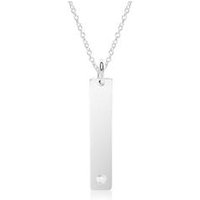 🦚 Gravur Kette aus 925er Silber mit echtem Diamant 🦚 Gravur Kette aus 925er Silber mit echtem Diamant