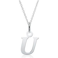 🦚 Kette Buchstabe U aus Sterlingsilber 🦚 Kette Buchstabe U aus Sterlingsilber