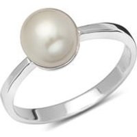 🦚 Silberring 925 poliert mit weißer Perle 🦚 Silberring 925 poliert mit weißer Perle