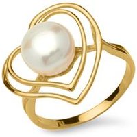 🦚 Silberring mit Herzmotiv 925er Silber vergoldet 🦚 Silberring mit Herzmotiv 925er Silber vergoldet