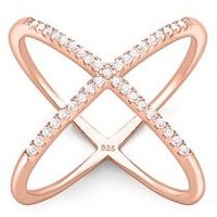 🦚 Rosévergoldeter Ring 925er Silber Zirkonia 🦚 Rosévergoldeter Ring 925er Silber Zirkonia