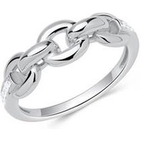 🦚 Kettenring 925er silber Chain Design Zirkonia 🦚 Kettenring 925er silber Chain Design Zirkonia