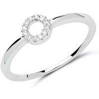 🦚 925er Silberring rhodiniert Kreisdesign Zirkonia 🦚 925er Silberring rhodiniert Kreisdesign Zirkonia