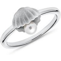 🦚 Ring Muschel mit Perle aus 925er Silber 🦚 Ring Muschel mit Perle aus 925er Silber