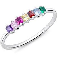 🦚 925er Silberring für Damen mit bunten Zirkonia 🦚 925er Silberring für Damen mit bunten Zirkonia