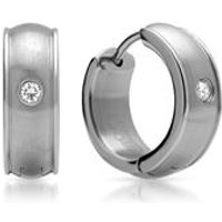 🦚 Titancreolen teilmattierte Oberfläche mit Stein 🦚 Titancreolen teilmattierte Oberfläche mit Stein