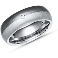 🦚 Titan- & Silberring mit Diamant 0,02ct 🦚 Titan- & Silberring mit Diamant 0,02ct