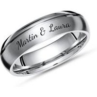 🦚 Teilpolierter Titanring Lasergravur 6mm 🦚 Teilpolierter Titanring Lasergravur 6mm