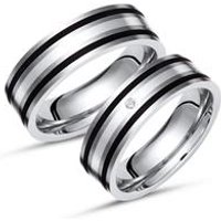 🦚 Trauringe Titan Eheringe Brillant Gravur 🦚 Trauringe Titan Eheringe Brillant Gravur