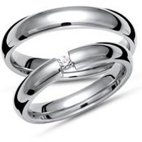 🦚 Trauringe Titan Eheringe Brillant 0,05 ct. 🦚 Trauringe Titan Eheringe Brillant 0,05 ct.