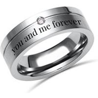 🦚 Titanring Lasergravur Diamant 6mm 🦚 Titanring Lasergravur Diamant 6mm