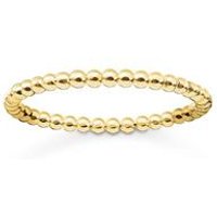 🦚 Kugelring für Damen aus vergoldetem 925er Silber 🦚 Kugelring für Damen aus vergoldetem 925er Silber