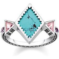 🦚 925er Silber Ring Zick Zack Türkis 🦚 925er Silber Ring Zick Zack Türkis