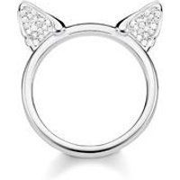 🦚 Damenring Katzenohren aus Sterlingsilber mit Zirkonia 🦚 Damenring Katzenohren aus Sterlingsilber mit Zirkonia
