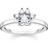 🦚 Damenring Katzen Pfote aus 925er Silber mit Zirkonia 🦚 Damenring Katzen Pfote aus 925er Silber mit Zirkonia