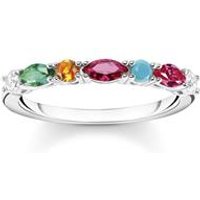 🦚 Silberring für Damen mit Steinbesatz 🦚 Silberring für Damen mit Steinbesatz