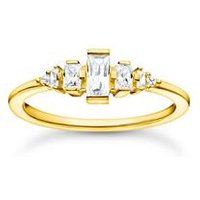 🦚 Vergoldeter Silberring mit Steinbesatz 🦚 Vergoldeter Silberring mit Steinbesatz