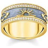 🦚 Gravurring für Damen aus vergoldetem Sterlingsilber 🦚 Gravurring für Damen aus vergoldetem Sterlingsilber