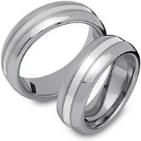 🦚 Trauringe Wolfram Silbereinlage Innengravur 🦚 Trauringe Wolfram Silbereinlage Innengravur