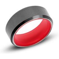 🦚 Schwarzer Herrenring aus Wolfram gravierbar 🦚 Schwarzer Herrenring aus Wolfram gravierbar