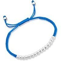 🦚 Blaues Textilarmband mit Silberelementen 🦚 Blaues Textilarmband mit Silberelementen