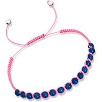 🦚 Pinkfarbenes Textilarmband mit Silberelementen 🦚 Pinkfarbenes Textilarmband mit Silberelementen